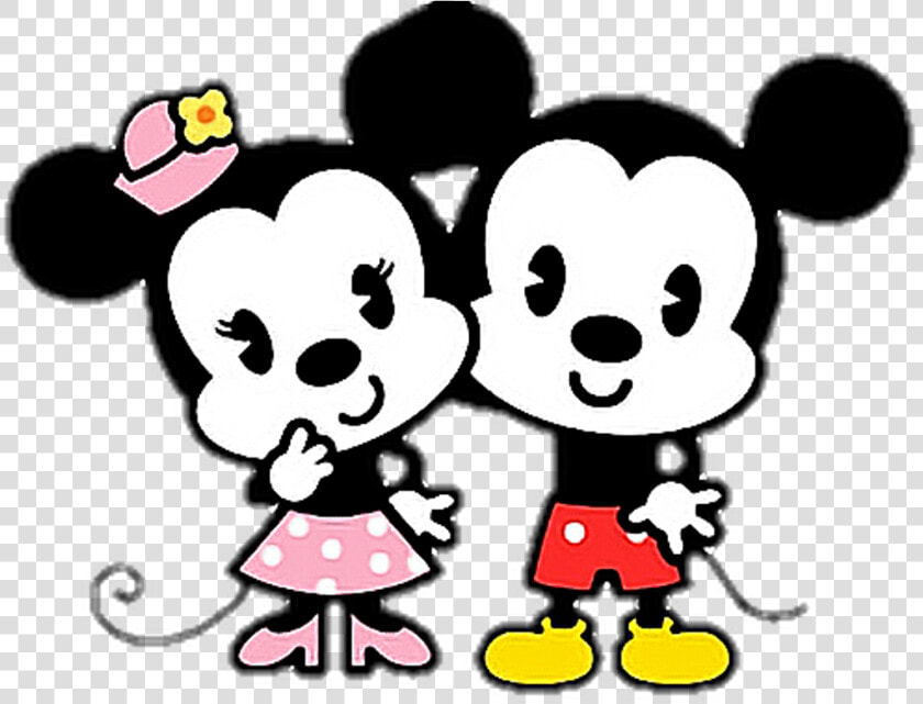 Dibujo De Mickey Mouse Kawaii   Png Download   Mickey Y Minnie Love  Transparent PngTransparent PNG