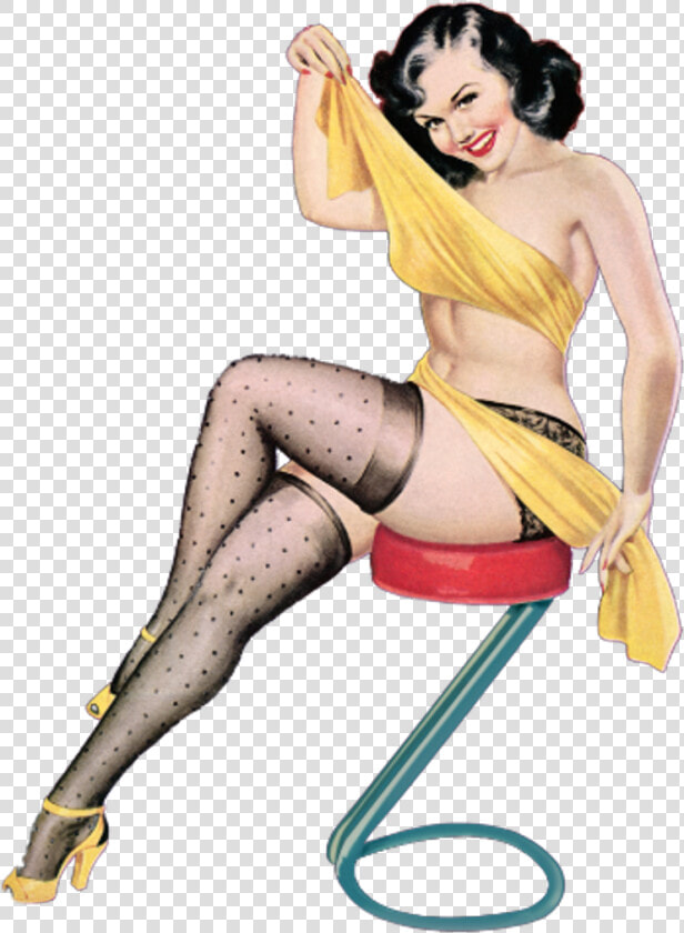 Pinup Girl Png   Pin Up Girl Smoking  Transparent PngTransparent PNG