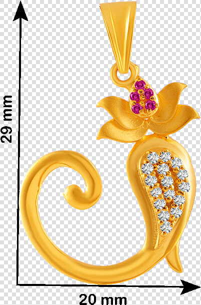 22kt Yellow Gold  American Diamond And Pearl Pendant   Pendant  HD Png DownloadTransparent PNG