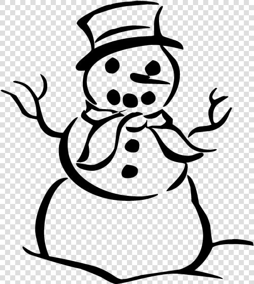 Free Black And White Snowman Png   Transparent Black And White Snowman  Png DownloadTransparent PNG