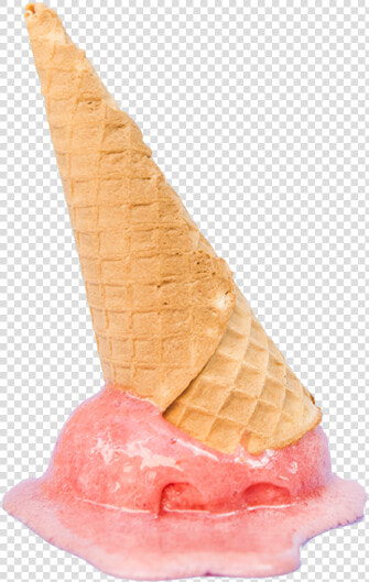 Sorvete Derretido   Ice Cream Cone  HD Png DownloadTransparent PNG