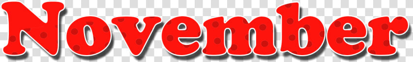 November Red Dots Name Design Png  Transparent PngTransparent PNG