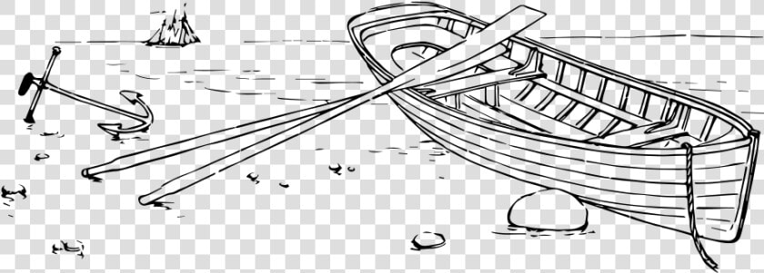 Rowboat   Sketch  HD Png DownloadTransparent PNG