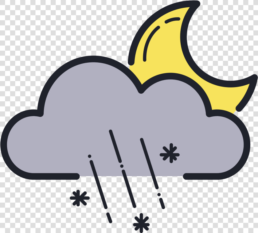 Rainy Snowy Night Icon   Icon  HD Png DownloadTransparent PNG