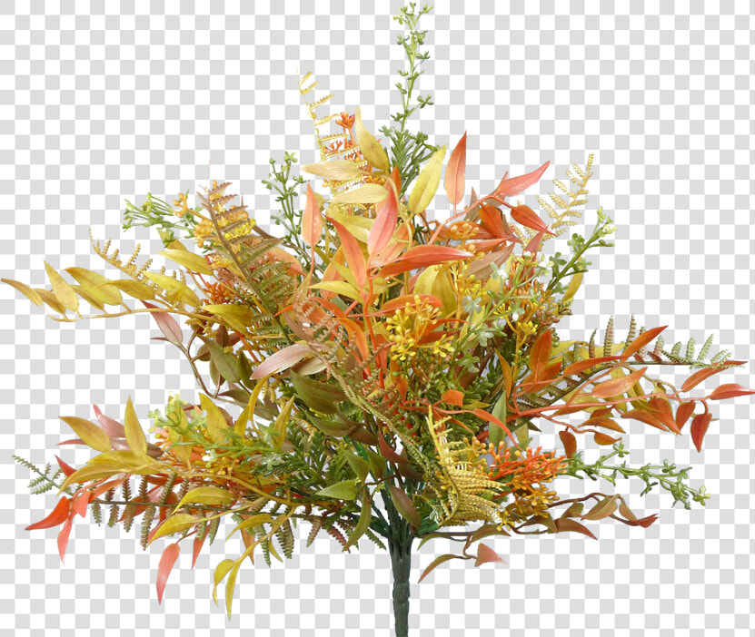 Fall Mixed Leaf Bush   Autumn Bush Png  Transparent PngTransparent PNG