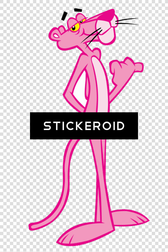 Pink Panther Hitchhiking   Transparent Png Pink Panther Png  Png DownloadTransparent PNG