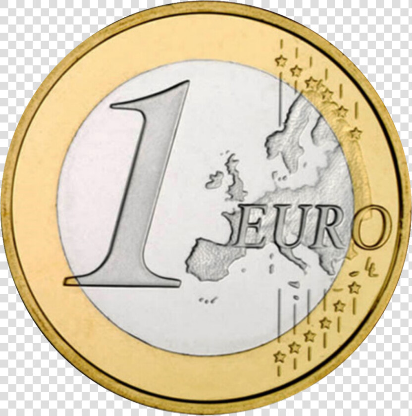  euro  1euro  moneda  coin   Heads Or Tails Euro  HD Png DownloadTransparent PNG