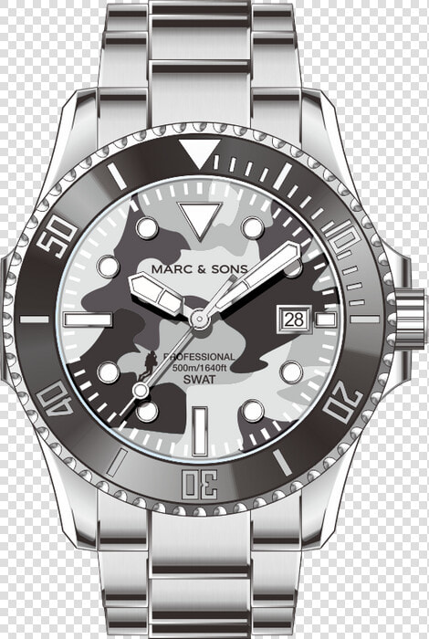 Marc  amp  Sons Limited Special Edition Dwfb   Marc  amp  Sons 500m Diver  HD Png DownloadTransparent PNG