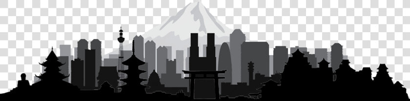 Japan Tours Footer   Japan City Skyline Png  Transparent PngTransparent PNG