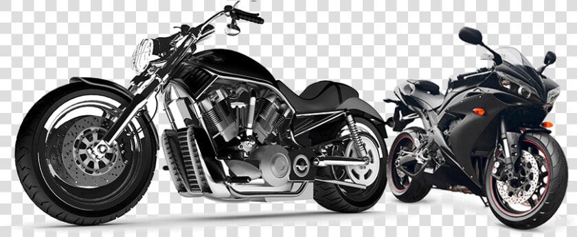 2 Motorbikes   Black Motorcycle  HD Png DownloadTransparent PNG