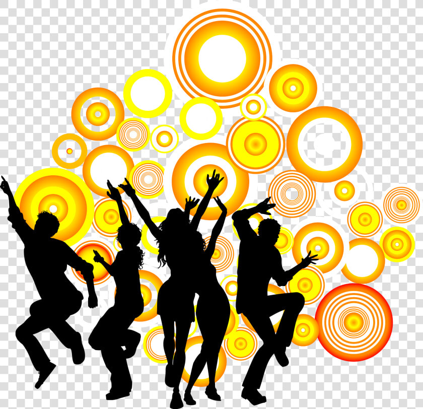 Dance Party Silhouette Royalty free   Dance Party Background Png  Transparent PngTransparent PNG