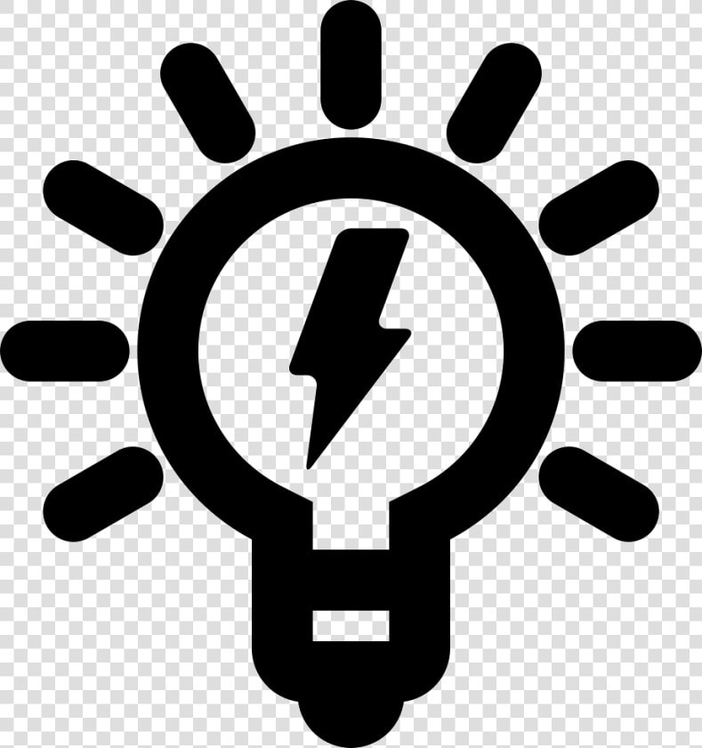 Lightbulb With Bolt Sign   Vector Learning Icon Png  Transparent PngTransparent PNG