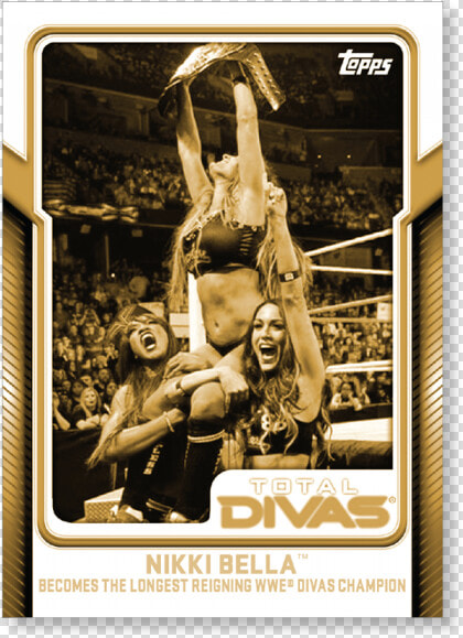 Nikki Bella 2017 Topps Wwe Total Dvas Poster Gold Ed   Aadi Lagna Patrika  HD Png DownloadTransparent PNG