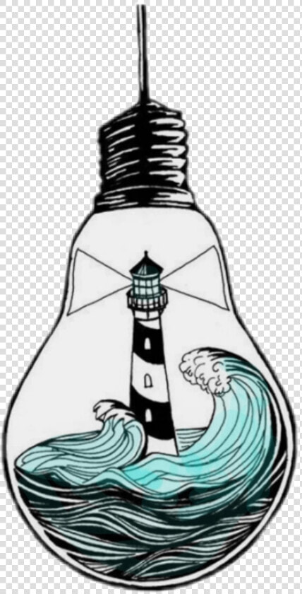 Transparent Lighthouse With Seagulls Clipart   Lighthouse In A Lightbulb  HD Png DownloadTransparent PNG