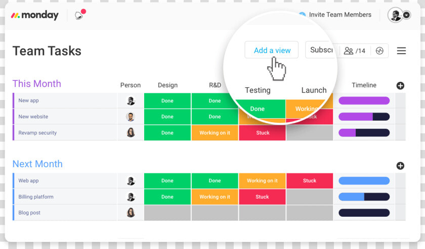 Addview   Monday Project Management  HD Png DownloadTransparent PNG