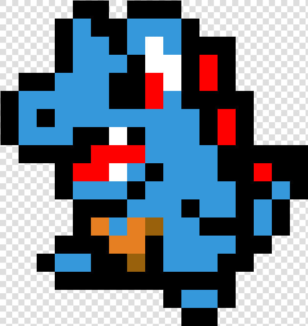 Pixel Art Totodile   Minecraft Pixel Art Totodile  HD Png DownloadTransparent PNG