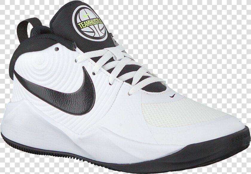 White Nike Sneakers Team Hustle D9   Basketball Shoe  HD Png DownloadTransparent PNG