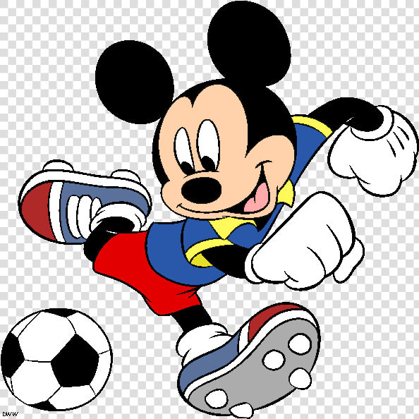 Mickey School Clipart Freeuse Stock Disney Soccer Clip   Mickey Mouse Play Football  HD Png DownloadTransparent PNG