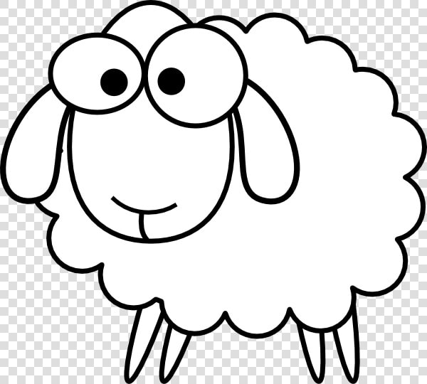 Outline Sheep Svg Clip Arts   Black And White Sheeps Transparent  HD Png DownloadTransparent PNG