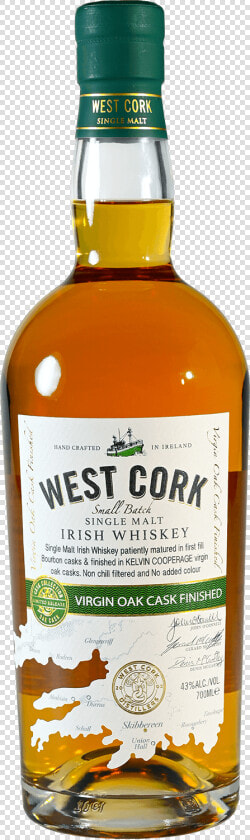 Virgin Oak Cask New   West Cork Whiskey  HD Png DownloadTransparent PNG