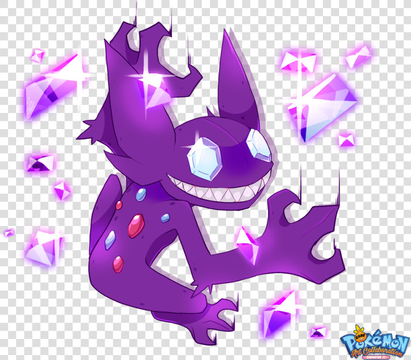  302 Sableye In Our Pokemon Generation Iii Art Tribute   Cartoon  HD Png DownloadTransparent PNG