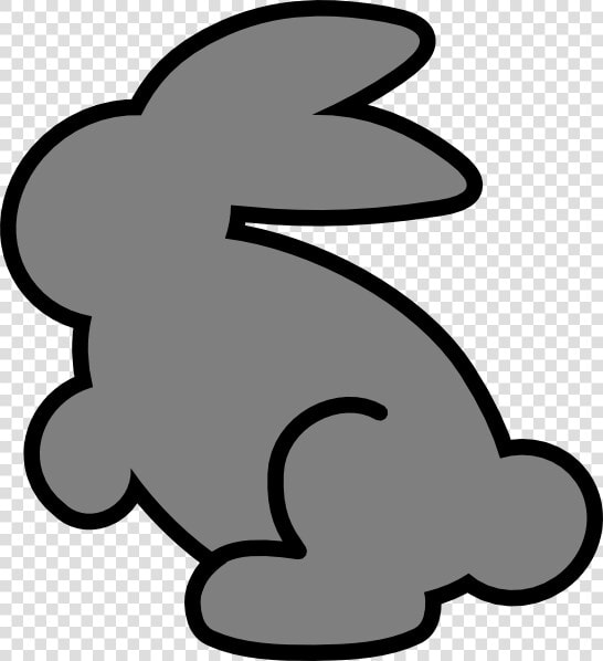 Gray Bunny Svg Clip Arts   Orange Bunny Clipart  HD Png DownloadTransparent PNG