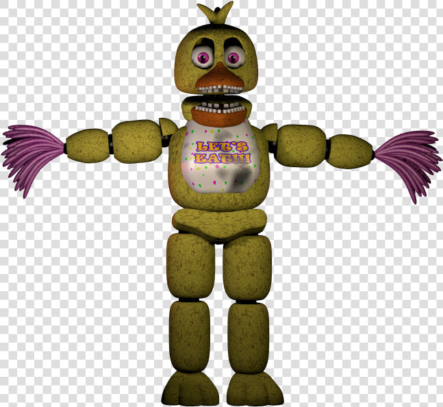 Jolly Wiki   Fnaf Withered Chica Full Body  HD Png DownloadTransparent PNG