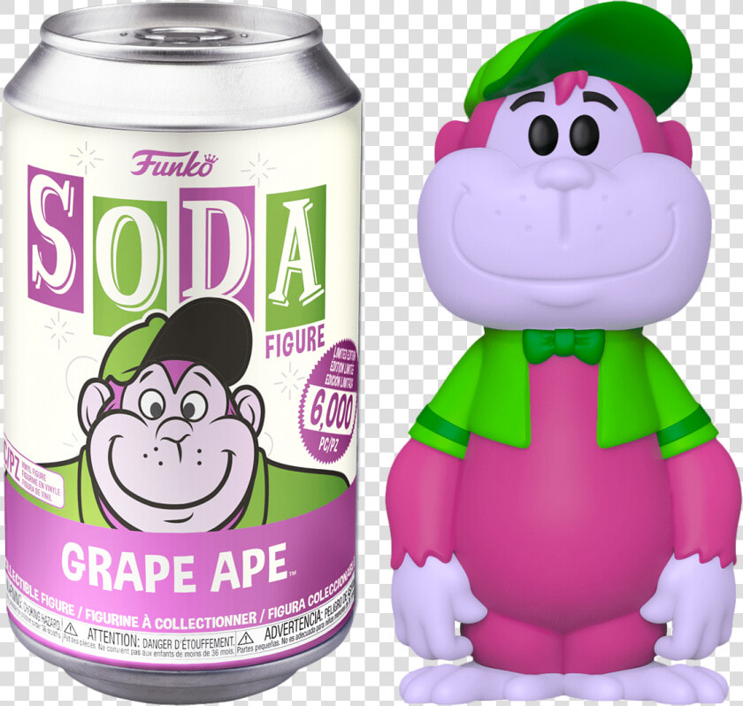 Grape Ape Vinyl Soda Figure In Collector Can By Funko   Funko Soda Vinyl  HD Png DownloadTransparent PNG