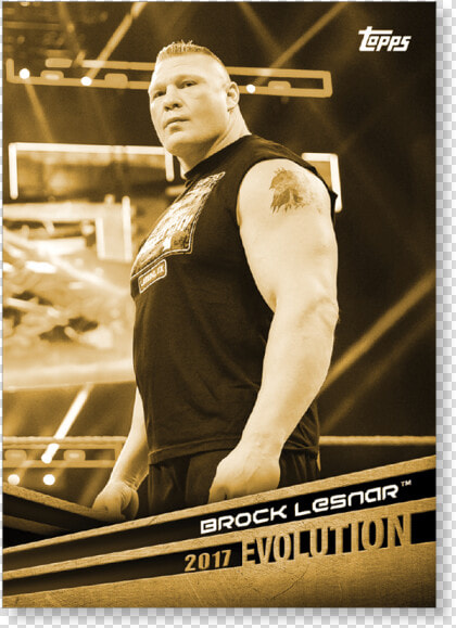 2018 Topps Wwe Brock Lesnar Evolution Poster Gold Ed   Poster  HD Png DownloadTransparent PNG