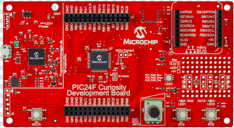 Pic24f curiosity   Pic24f Development Kit  HD Png DownloadTransparent PNG