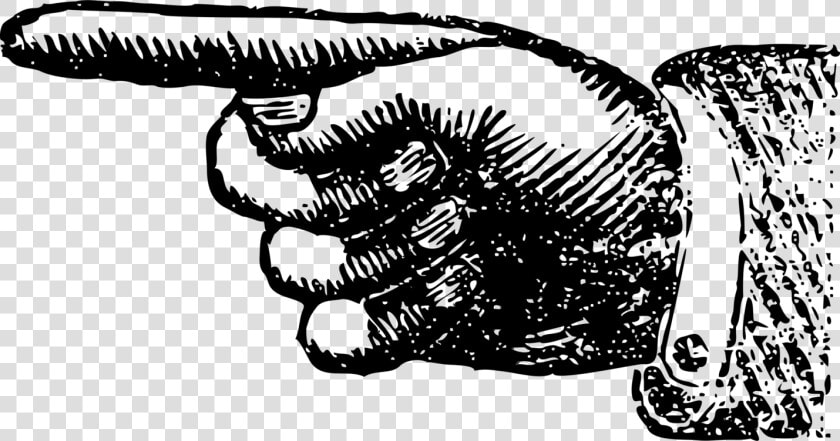 Transparent Finger Old   Vintage Pointing Finger Png  Png DownloadTransparent PNG