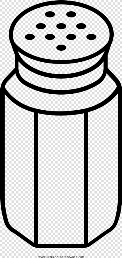 Salt Shaker Coloring Page   Salt Shaker Clipart Black And White  HD Png DownloadTransparent PNG