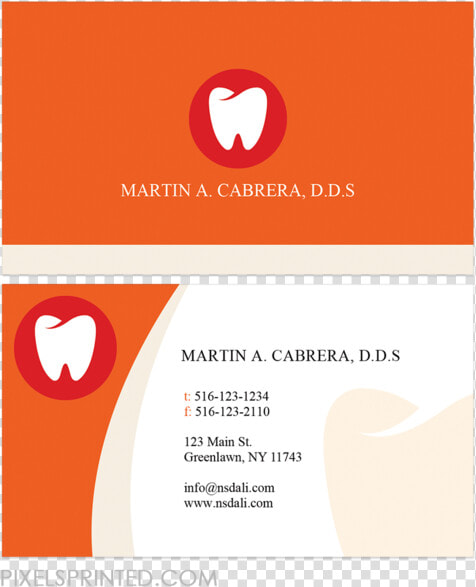 Dentist Business Card Do Your Own Cards   Graphic Design  HD Png DownloadTransparent PNG