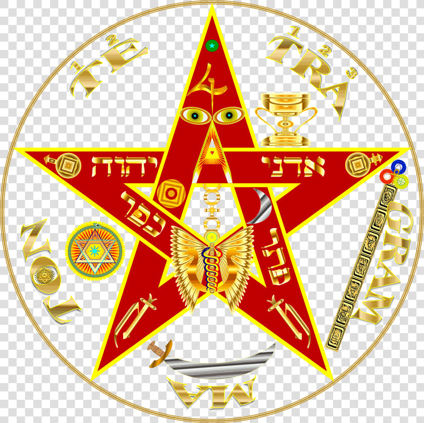 This Mystical And Esoteric Pentgram   Tetragramaton A Color  HD Png DownloadTransparent PNG