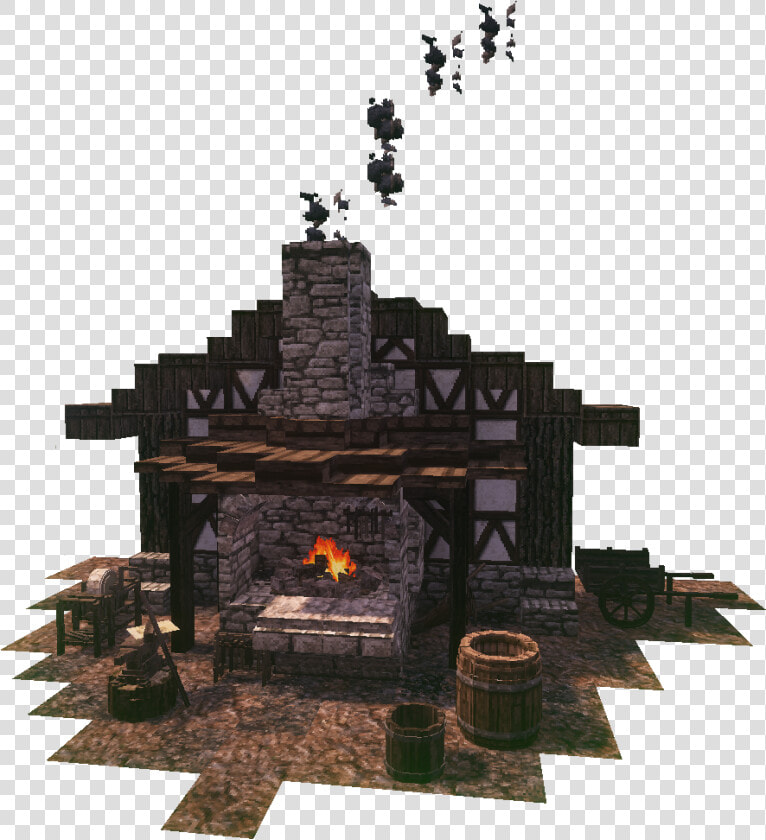 Minecraft Blacksmith Forge Design  HD Png DownloadTransparent PNG