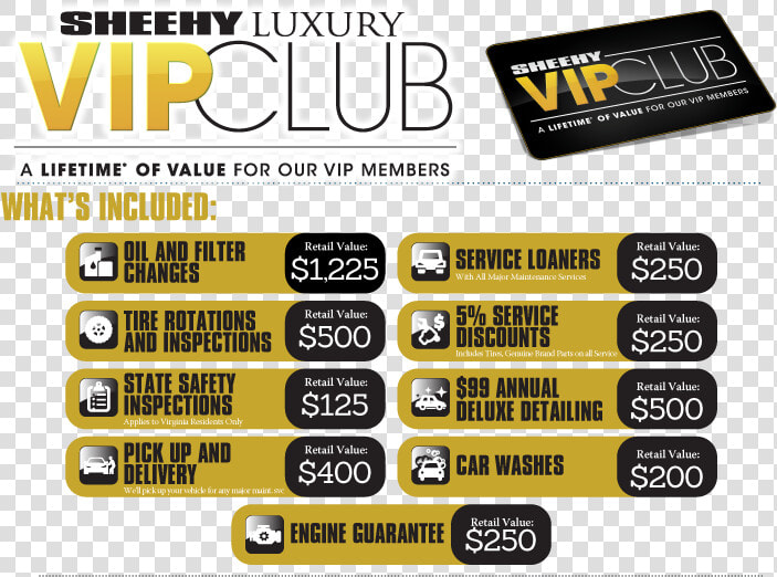 Sheehy Luxury Vip What S Included   Sheehy Vip Club  HD Png DownloadTransparent PNG