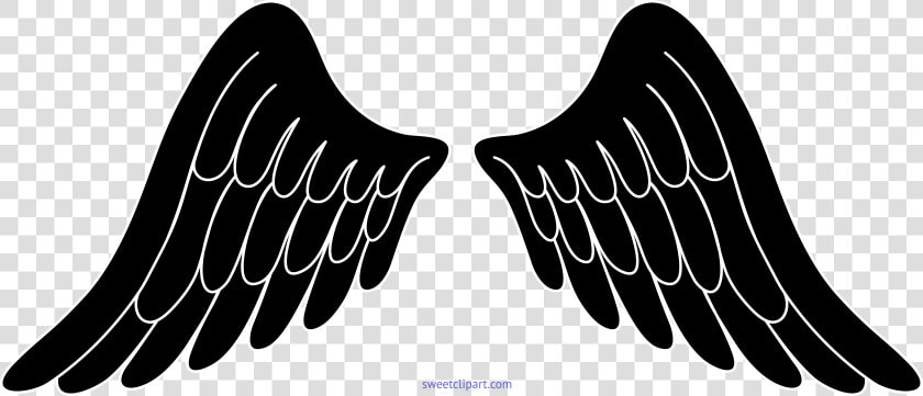 Clip Puller Wing   Angel Wings Clipart Black And White  HD Png DownloadTransparent PNG