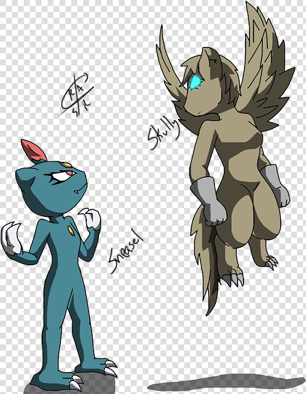 Skully X Sneasel   Cartoon  HD Png DownloadTransparent PNG