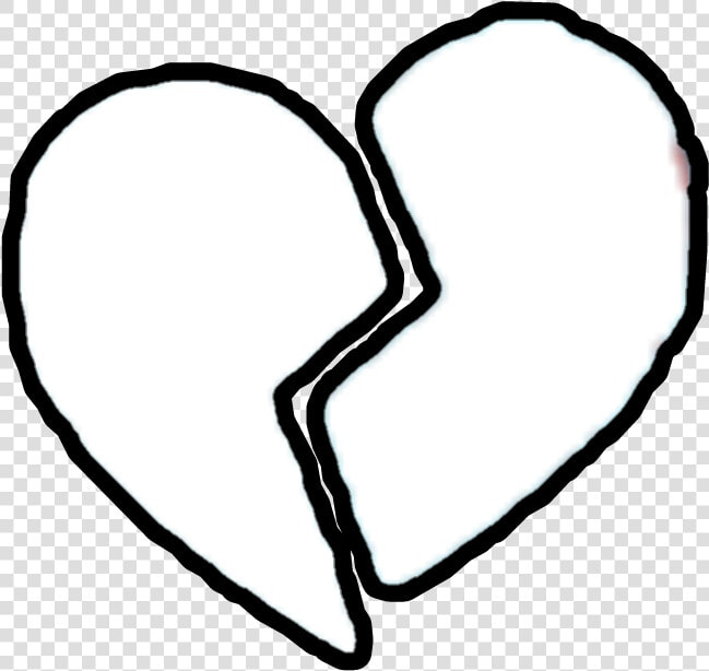  heart  broken  brokenheart  heartbroken  tumblr  aesthetic   Png White Heart Broken  Transparent PngTransparent PNG