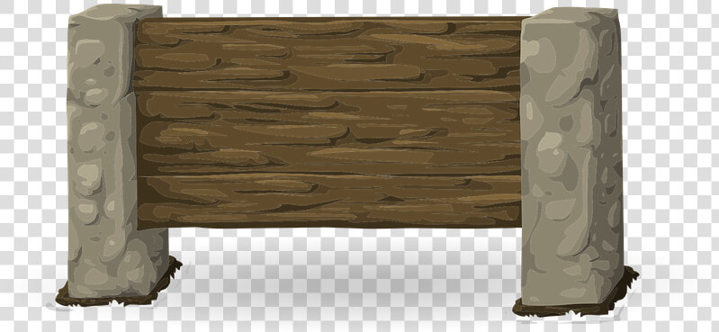 Sign  Wooden  Pillar  Massive  Rustic  Solid  Old   Table  HD Png DownloadTransparent PNG