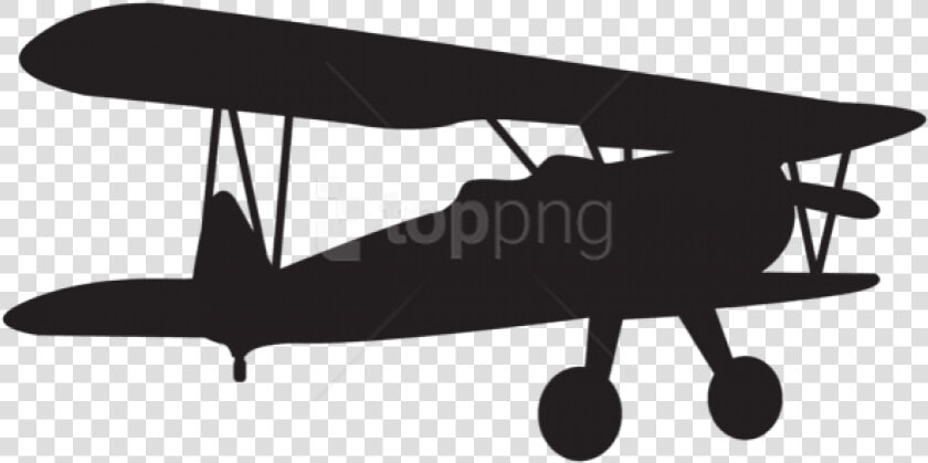 Free Png Small Plane Silhouette Png Propeller Plane   Vintage Airplane Clipart Black And White  Transparent PngTransparent PNG