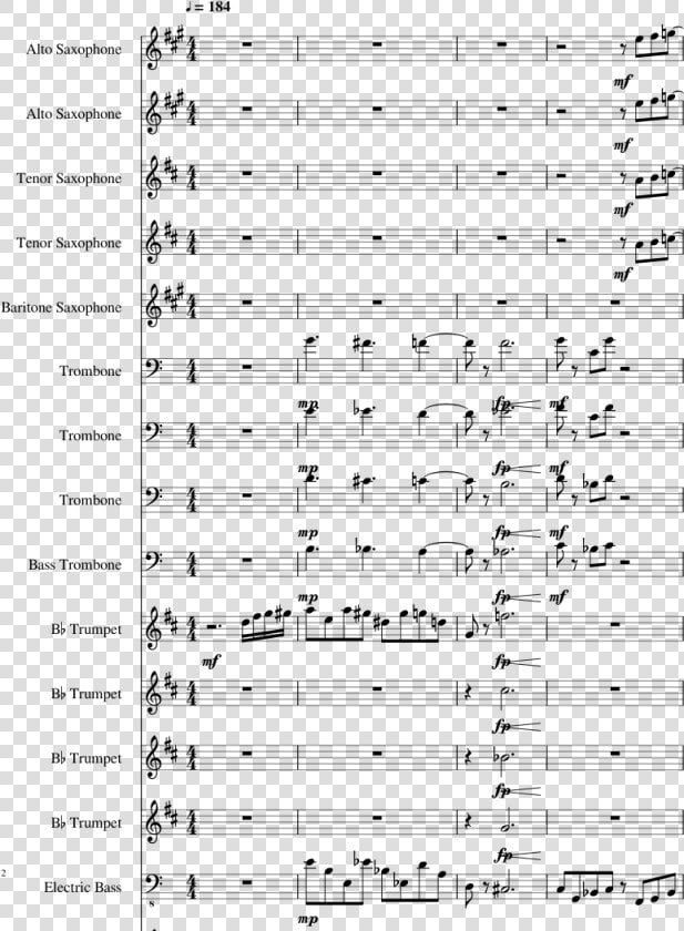 Highway To Hell Clarinet Sheet Music  HD Png DownloadTransparent PNG