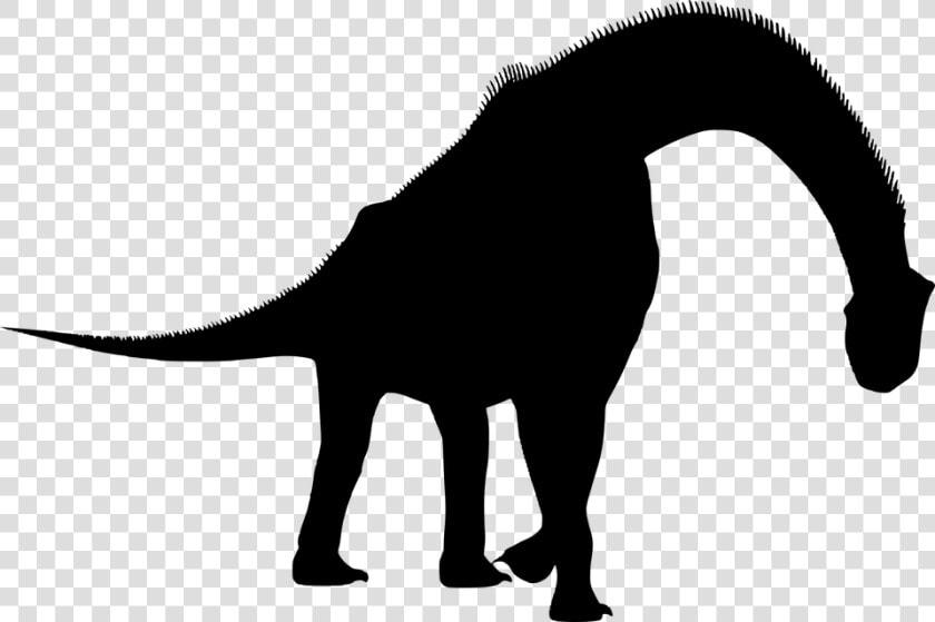 Silhouette  Dinosaur  Brachiosaurus  Walking  Full   Brachiosaurus Silhouette  HD Png DownloadTransparent PNG