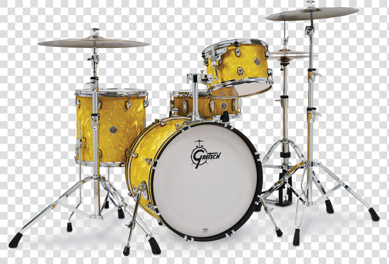 Gretsch Catalina Club Yellow Satin Flame  HD Png DownloadTransparent PNG