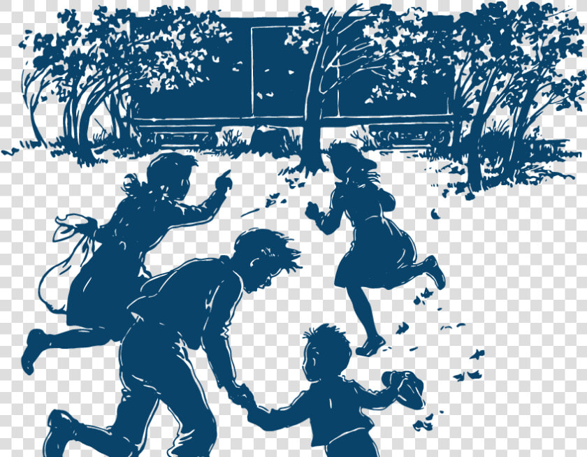 Transparent Kids Playing Silhouette Png   Boxcar Children Book 1  Png DownloadTransparent PNG