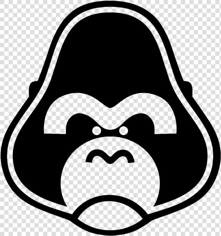 Gorilla Clip Art Black And White   Transparent Cartoons  HD Png DownloadTransparent PNG