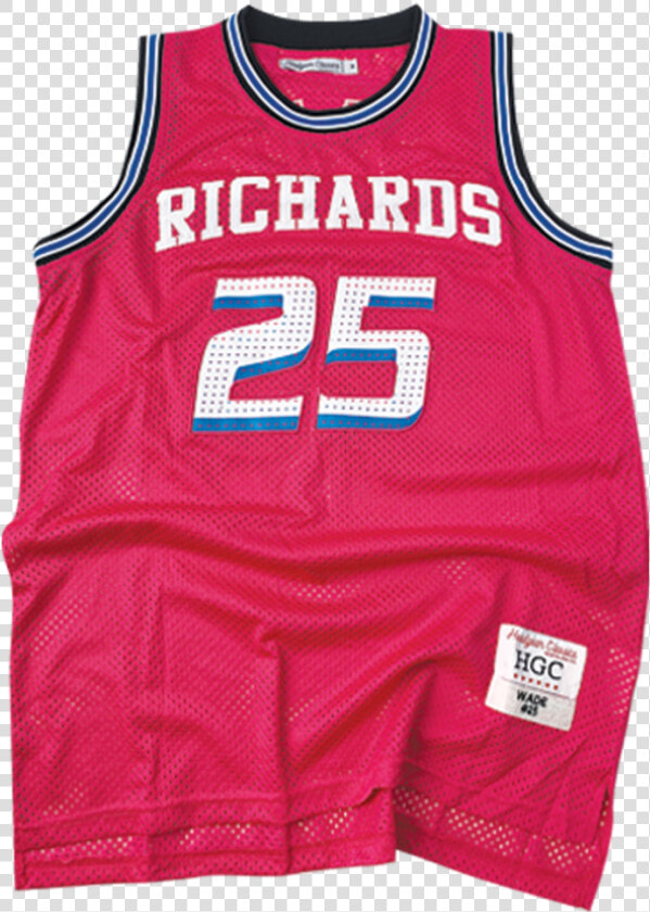 Richards Dwayne Wade Pink High School Basketball Jersey   Sports Jersey  HD Png DownloadTransparent PNG