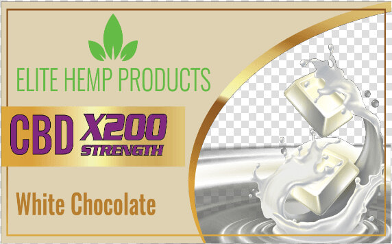 Hemp infused White Chocolate   Signage  HD Png DownloadTransparent PNG