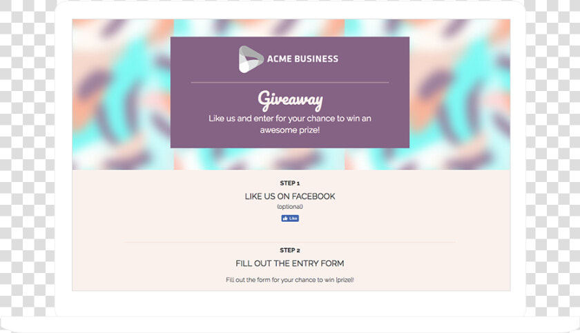 Giveaway Example Contest   Like Us On Facebook Web  HD Png DownloadTransparent PNG