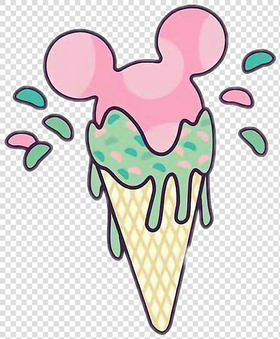  nieve  helado  good   Mickey Mouse Ice Cream Draw  HD Png DownloadTransparent PNG